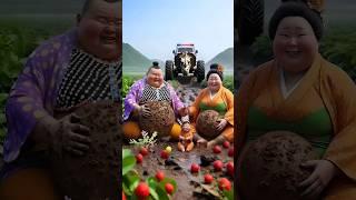 Evolution of cat:Sumo Wrestler & Woman sit on dirty road with  police car #cat#cute#love#shorts