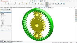 SolidWorks tutorial | Planetary Gear Drive in Solidworks