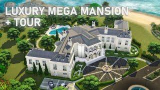 Ultimate Luxury Mega Mansion + Tour | Sims 4 Speed Build | No CC