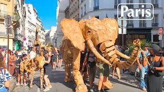 Paris,  France 33°C  ️- Fête de la Musique 2025 - Paris walking Tour - Paris 4K