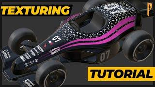 Paint/Texture/UV Unwrap a Race Car | Cinema 4D Texturing and UV Unwrapping Tutorial.