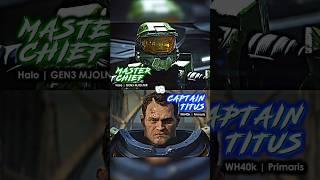 Master Chief vs Captain Titus | #edit #fyp #halo #spacemarine2 #haloinfinite #warhammer40k #halomcc