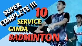 HOW TO DO BADMINTON DOUBLES SERVE - 10 kinds of Backhand Serve (English Subtitles)