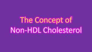 The concept of non-HDL cholesterol