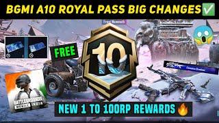 BGMI NEW ROYALE PASS A10 | BGMI A10 ROYAL PASS 1 TO 100 RP REWARDS | A10 BONUS PASS 60 UC RP VOUCHER