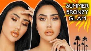 SUMMER BRONZY MAKEUP LOOK | BrittanyBearMakeup