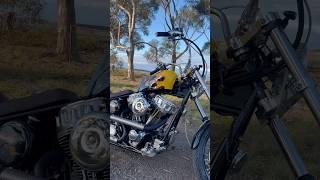 First ride on the Harley Chopper evo big twin #chopperstyle #harleydavidson