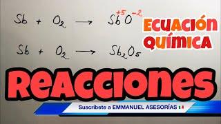 REACCIONES QUIMICAS | Ejercicios con Ecuaciones Químicas