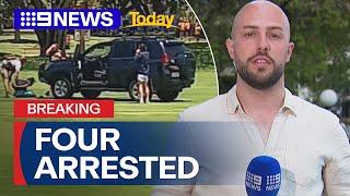 Four arrested after police gun and ammunition stolen in Queensland | 9 News Australia