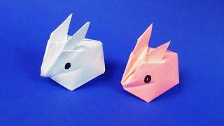 Оригами кролик из бумаги  Оригами фигурка кролик   origami rabbit