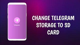 How to Change Telegram Storage to SD Card | Storage Change | Telegram Media