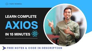 Axios Tutorial in Hindi || Fetch Data using Axios in React JS 