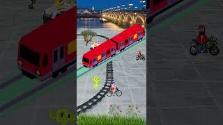 Bicycle and the train #train #bicycle #shortvideo