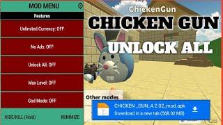 CHICKEN GUN 4.2.02 MOD MENU - GAMEPLAY || GOD MOD AND SOME FEATURED