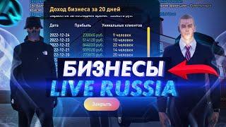 ОБЗОР БИЗНЕСОВ НА LIVE RUSSIA Community (CRMP MOBILE ANDROID)