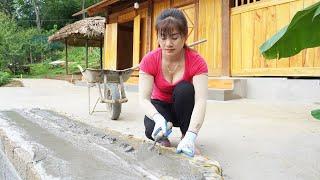How to Cast Iron-Reinforced Concrete Columns, Plus Garden & Cooking Life - BUILD LOG CABIN