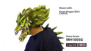 Zagone Studios Draco Green Dragon Mask MF1005G