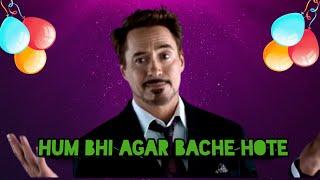 Tony Stark x HUM BHI AGAR BACHE HOTE  POEM [ZEN 10