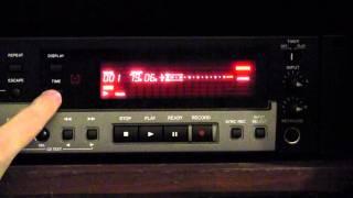 How to operate the Tascam CD-RW900SL CD recorder