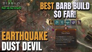 BEST BARB BUILD! Earthquake Dust Devil Season 6 Diablo 4