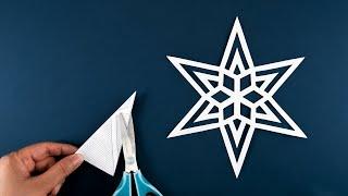 Paper Snowflakes #11 - How to make Snowflakes out of paper - Christmas decor ideas