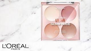 How to highlight using Lumi Glow Nude Highlighter Palette 