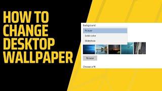 How To Change Background Wallpaper On Windows 10 / 11
