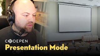Presentation Mode on CodePen