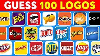 Guess The Snack Logo in 3 Seconds! | 100 Famous Logos  Logo Quiz 2024