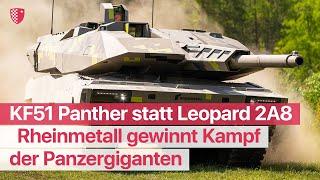 Rheinmetall gewinnt Kampf der Panzergiganten: KF51 Panther statt Leopard 2A8