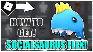 [PROMO CODE] How to get SOCIALSAURUS FLEX! [ROBLOX]