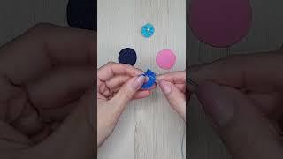 #shorts How to Make a Flower from a Small Piece of Felt - CRAFTMANIA