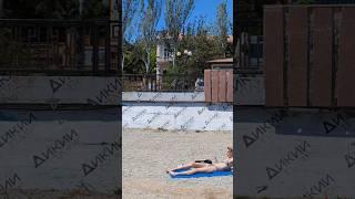 Дикий пляж в Феодосии, Крым. 1 июня 2025 года.