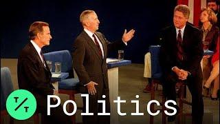 Archives: Ross Perot Jokes at Debate with Bush, Clinton