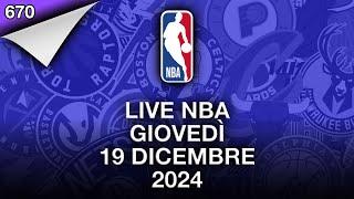 LIVE NBA giovedì 19 dicembre 2024