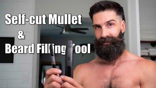 Haircut DIY Mullet and How to Fix a Beard (thin and or patchy) #hair #haircut #beard #barber