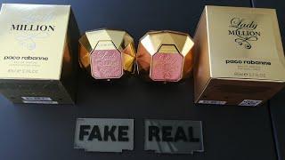 Fake vs Real Lady Million Paco Rabanne Perfume