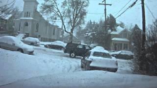 SNOW storm | Moscow, Idaho January 2012 - Raw footage