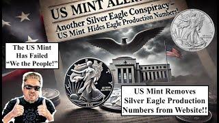 SILVER ALERT! Another Silver Eagle Conspiracy as US Mint Hides Silver Eagle Production! (Bix Weir)