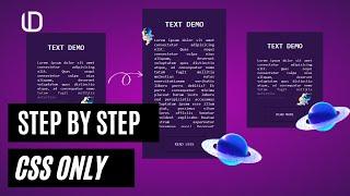 Create a Read More Read Less Button using CSS only - step by step