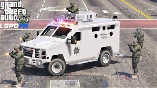 New SWAT Bearcat Responds To Bank Robbery in GTA 5