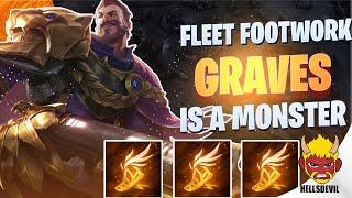 WILD RIFT | *NEW* FLEET FOOTWORK GRAVES IS A MONSTER! | Challenger Graves Gameplay | Guide & Build