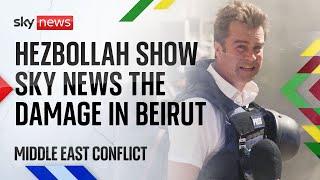 'It's apocalyptic' - Sky News gains access to Beirut's Hezbollah-controlled area