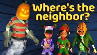 PUMPKIN NEIGHBOR BECAME INVISIBLE? (SECRET NEIGHBOR WINTER 2024 ️)