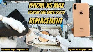 iPhone Xs max display and back glass replacement