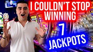 UNBELIEVABLE !! 7 HANDPAY JACKPOTS On High Limit Slot Machines | Winning Mega Bucks On Slot Machines