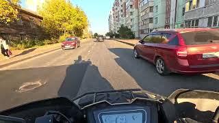 По поселку Юдино на квадроцикле. (GOPRO 13 | 1080/60фпс. LINHAI-YAMAHA M550L)