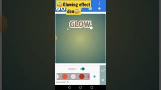 how to create neon text in pixellab |glowing effect kaise dale |glowing effect kaise lagaen #shorts