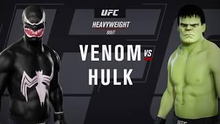 Venom vs. Hulk (EA sports UFC 3) - CPU vs. CPU - Crazy UFC 