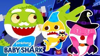 Zombie Grandpa Shark Stole Our Face! | +Compilation | Halloween Song & Stories | Baby Shark Official